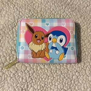 Pokemon Loungefly Piplup and Eevee Wallet